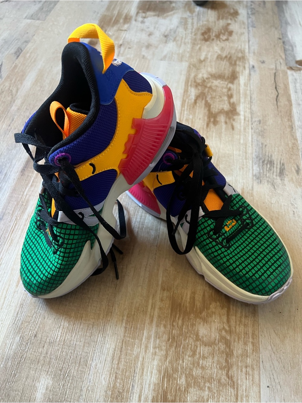Nike Multicolor Sneakers - Green/Blue/Yellow/Pink